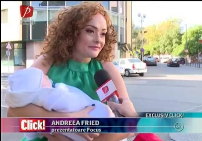 
    Andreea nu a putut să îşi stăpânească lacrimile la botezul fiului eicaptură Prima TV  