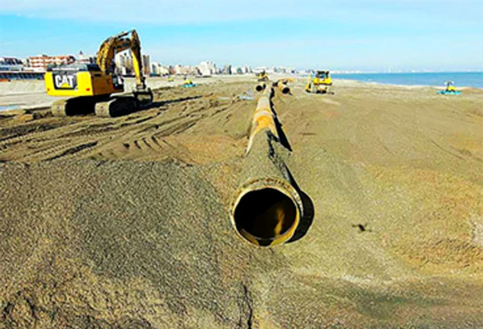 La finalul lucrărilor, Mamaia va avea 30 de hectare de plajă nouăFoto: Bogdan Bola