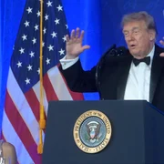 Donald Trump la Dineul anual al Asociației Corespondenților de la Casa Albă FOTO Profimedia