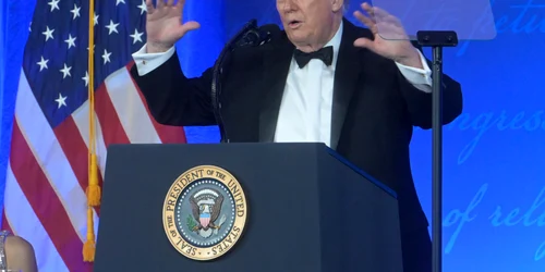 Donald Trump la Dineul anual al Asociației Corespondenților de la Casa Albă FOTO Profimedia