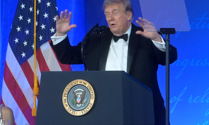 Donald Trump la Dineul anual al Asociației Corespondenților de la Casa Albă FOTO Profimedia