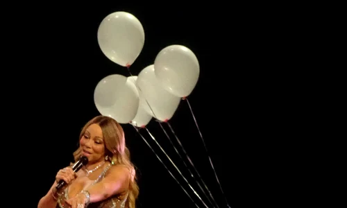 Mariah Carey shows off her curves as she dances and sings on stage with her cast for the final time at her Las Vegas residency at Ceasar's Palace in Las Vegas on final night jpeg