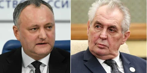 Igor Dodon si Milos Zeman 