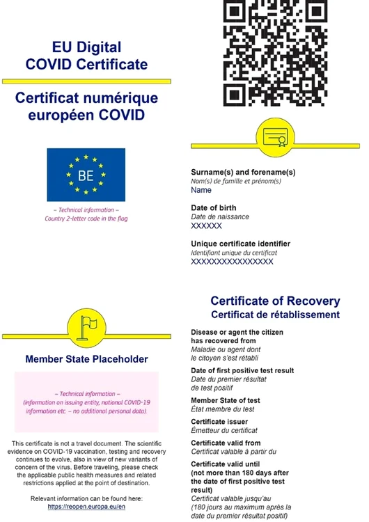 
    Certificatul digital UE de vaccinare   