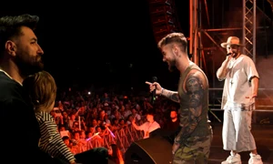 smiley la festival cu fiica jpg