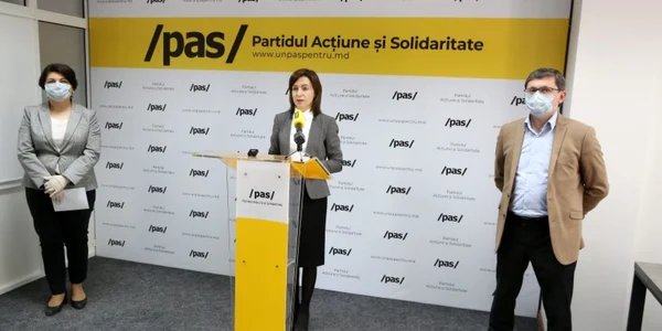 Maia Sandu si Igor Grosu