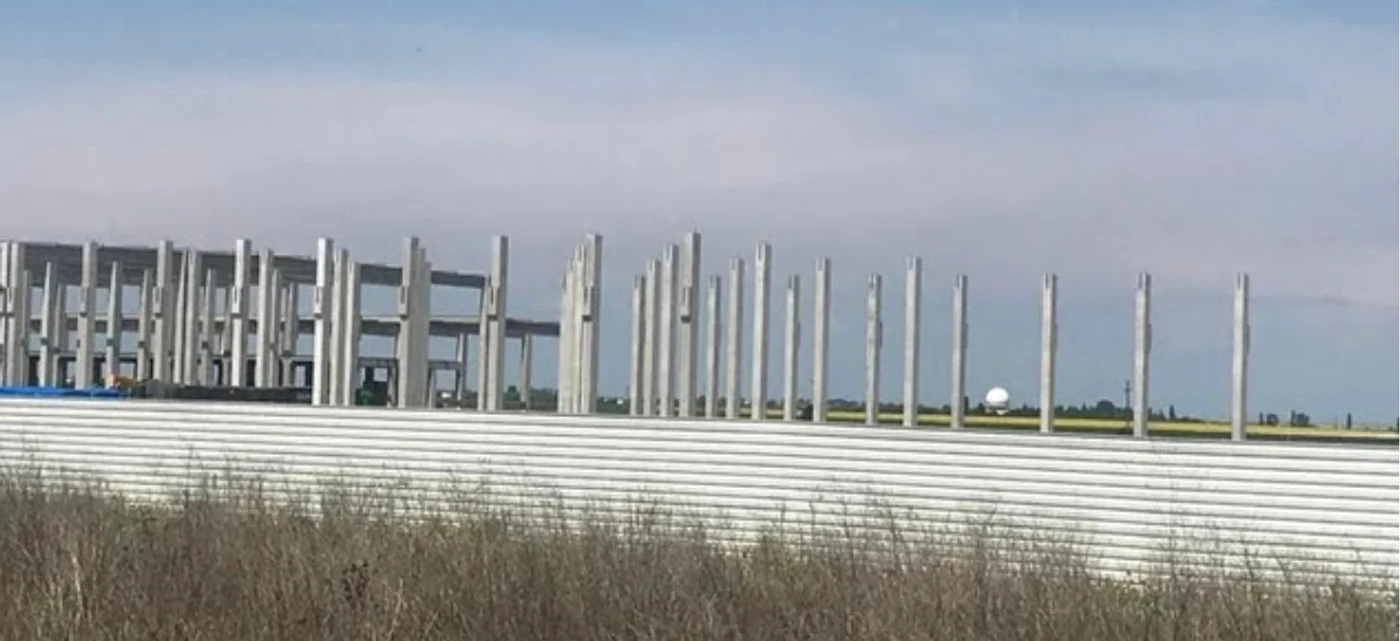 Depozitul Lidl de lângă Baza Deveselu FOTO A.P.