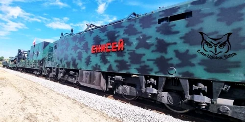 Trenul blindat improvizat Enisei FOTO StratCom VSU 