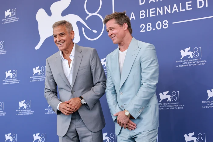 Brad Pitt & George Clooney la Veneția, GettyImages (7) jpg