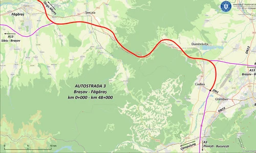 harta traseul autostrazii fagaras brasov jpeg