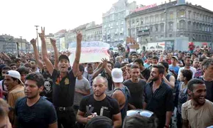 protest refugiati budapesta jpeg
