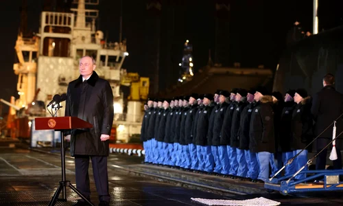 Vladimir Putin a participat la lansarea submarinului nuclear Perm la Atomflot, FOTO Profimedia 