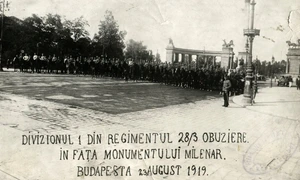Armata Română în Budapesta, la 23 august 1919 (© Facebook / Institutul de Studii Sud-Est Europene)