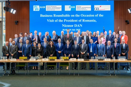 Nicușor Dan, la întâlnirea cu mediul de afaceri/FOTO: Administrația Prezidențială