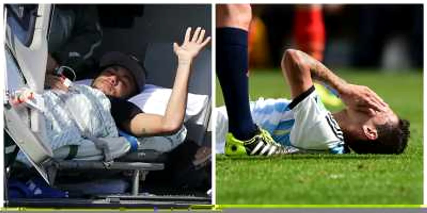 Neymar şi Ángel di María, accidentaţi FOTO Reuters/AFP