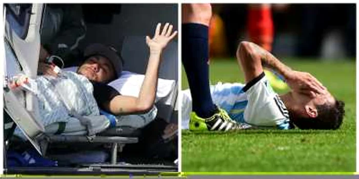 Neymar şi Ángel di María, accidentaţi FOTO Reuters/AFP