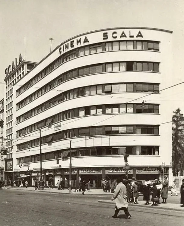 Cinema Scala de pe Bulevardul Magheru, în perioada interbelică