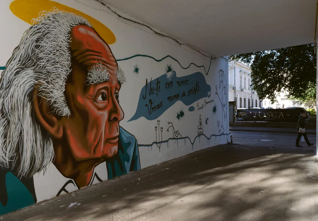 Pictură realizată de către artistul Harcea Pacea. FOTO Primăria Iași
