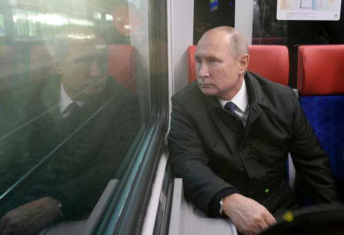 Putin călătorește cu un tren sub o securitate strictă FOTO EPA-EFE