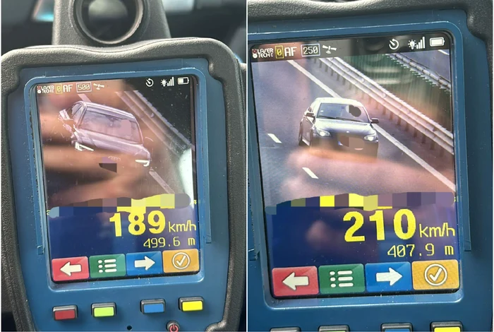 Viteze înregistrate de apartaele radar ale poliției FOTO IPJ Alba