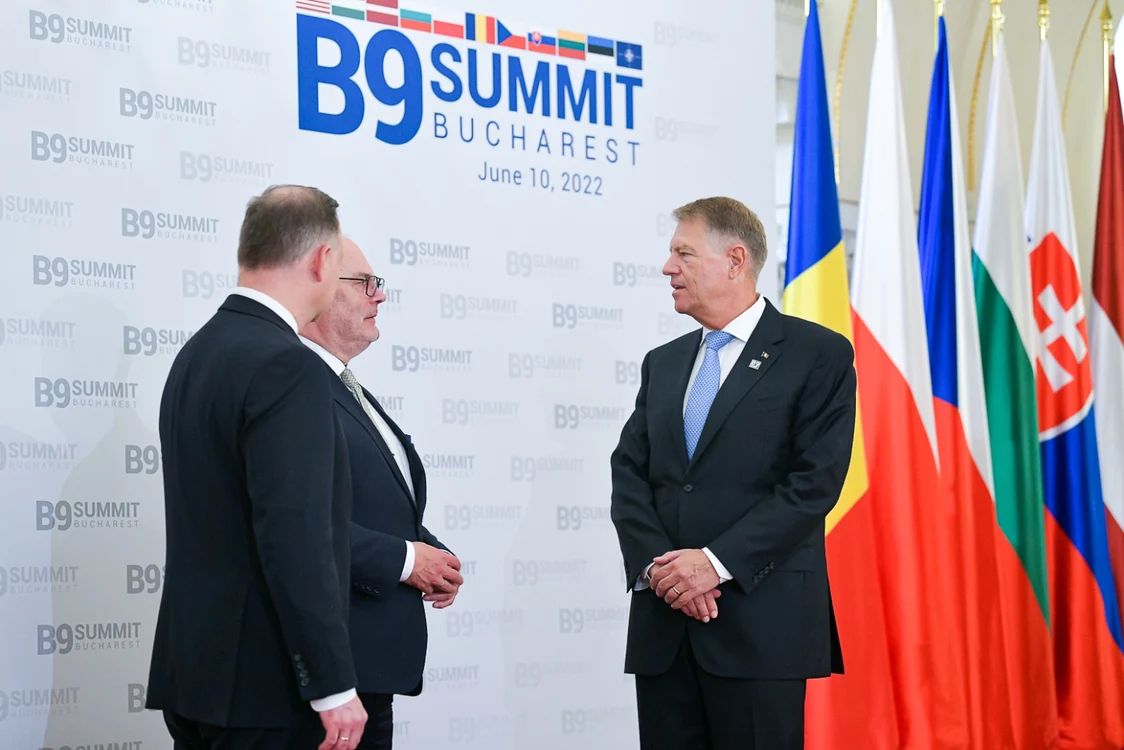 Klaus Iohannis, la summit-ul B9 din această vară FOTO: Presidency