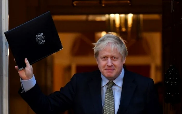 Victoriosul Boris Johnson FOTO AFP