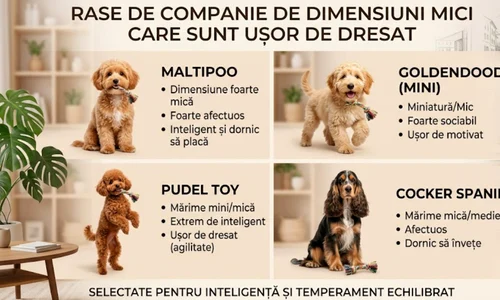 Rase de companie de dimensiuni mici care sunt usor de dresat jpg