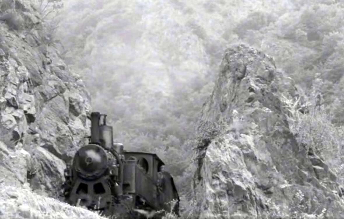 Mocănița pe Valea Arieșului, în 1966 FOTO captură video Facebook/ Cineclic