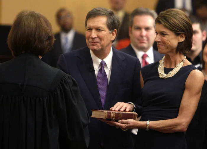 Karen şi John Kasich FOTO AP