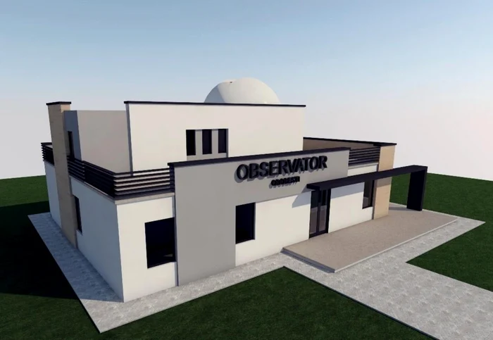 Macheta observatorului astronomic de la Odobeşti FOTO: Primăria Odobeşti