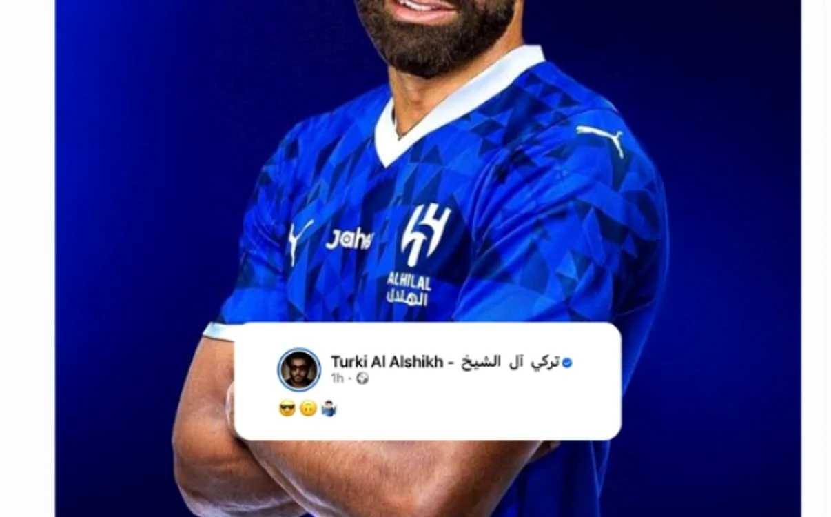 Salah, fotomontaj în tricoul lui Al Hilal