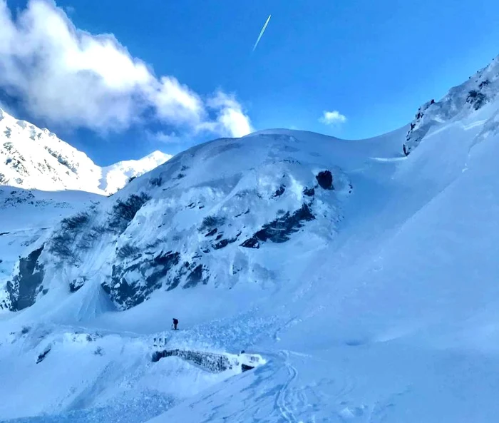 Risc ridicat de avalanșe FOTO Sebastian Big/Facebook Avalanșe în Carpați