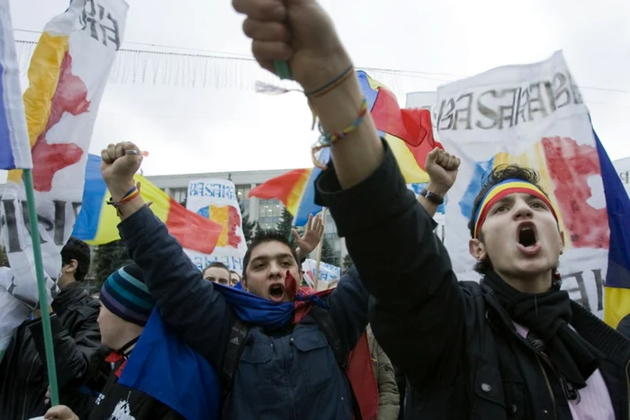 1 decembrie 2009 Chisinau mars pentru unirea cu Romania FTO EPA-EFE