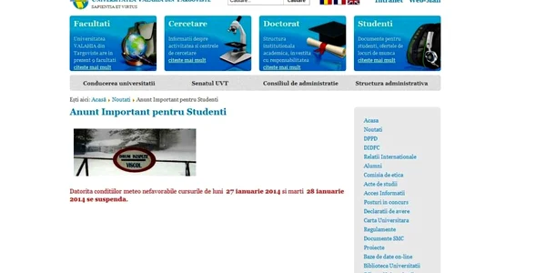 greseala UVT