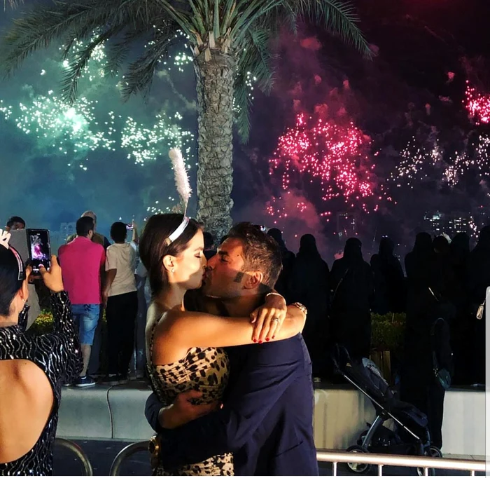 Adrian și Sandra Mutu au petrecut Revelionul la Abu DhabiFoto: Instagram