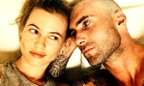 Adam Levine "She's into me  I think  "Supplied by Instagram com/face to face jpeg