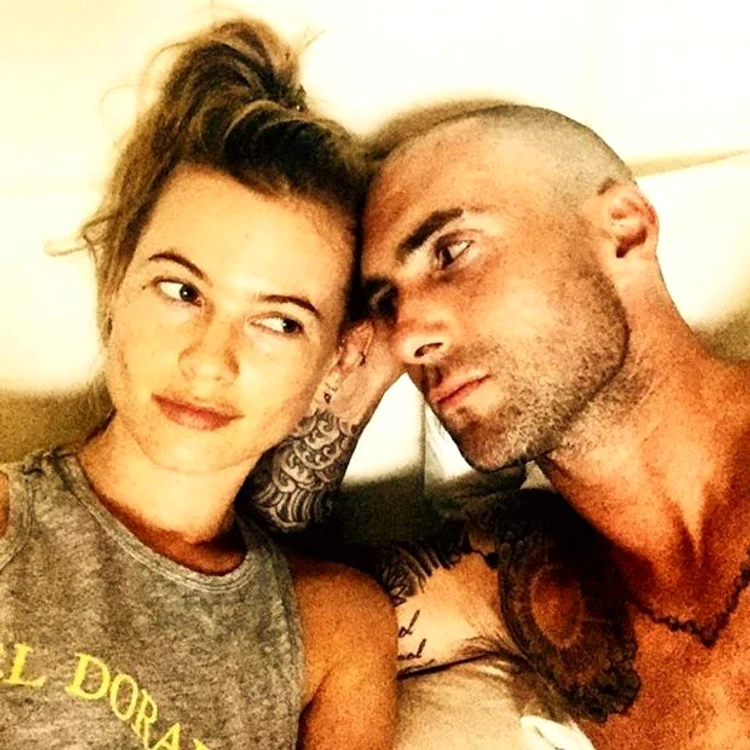 Adam Levine "She's into me I think "Supplied by Instagram com/face to face jpeg