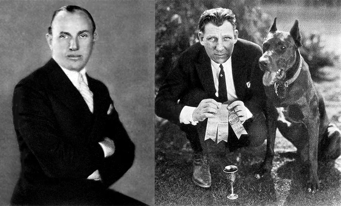 Stânga: Jack L. Warner; Dreapta: Sam Warner