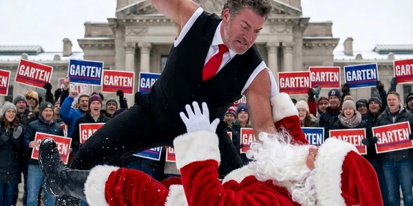 Senatorul american Chris Garten îl bate pe Moș Crăciun FOTO X @Sen ChrisGarten 1 jfif