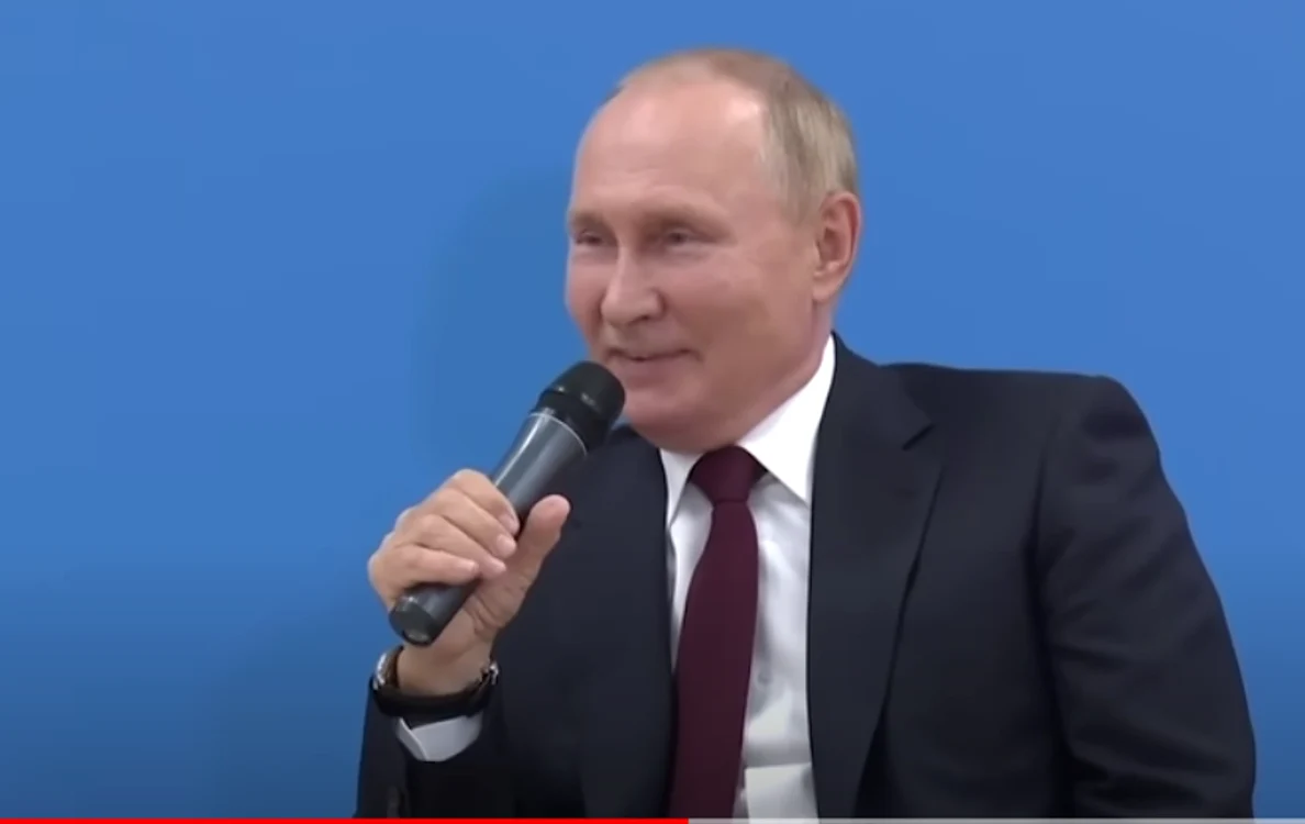 Vladimir Putin le-a explicat elevilor conceptul de disciplină printr-o glumă FOTO captură The Sun