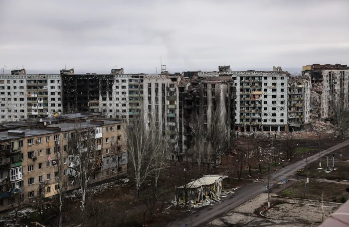 Orașele din Donețk, distruse de bombardamentele rusești foto epa-efe