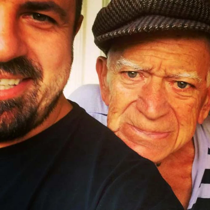 Horia, alături de tatăl său, în vârstă de 84 de ani