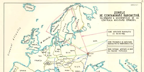 Zonele de contaminare radioactivă Cernobîl Colecţie Arhivele Naţionale 