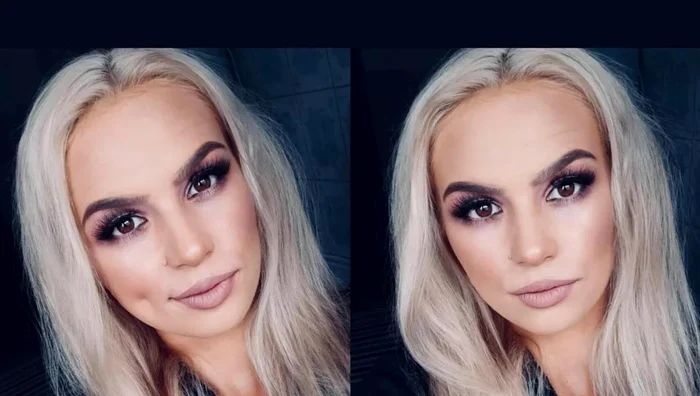 Tânăra escortată de mașina poliției