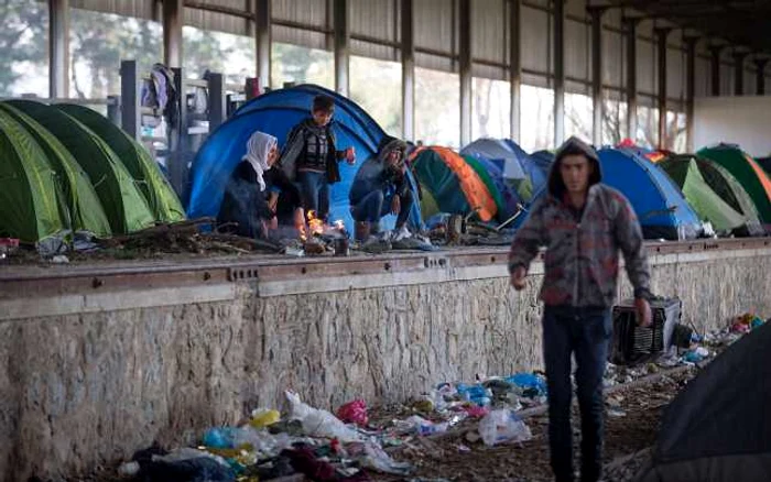 Tabăra de refugiaţi de la Idomeni Foto: Guliver/GettyImages