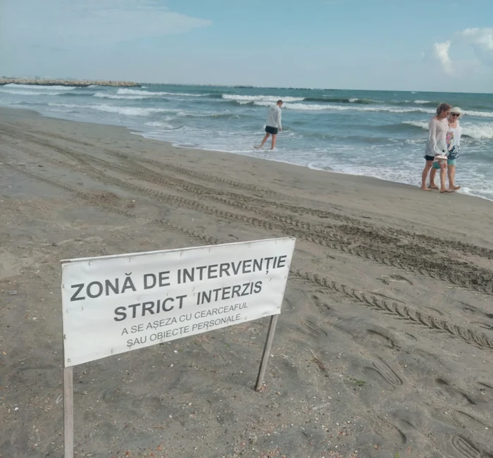 Plaja de la Mamaia a suferit transformări majore FOTO: Ștefan Borcea