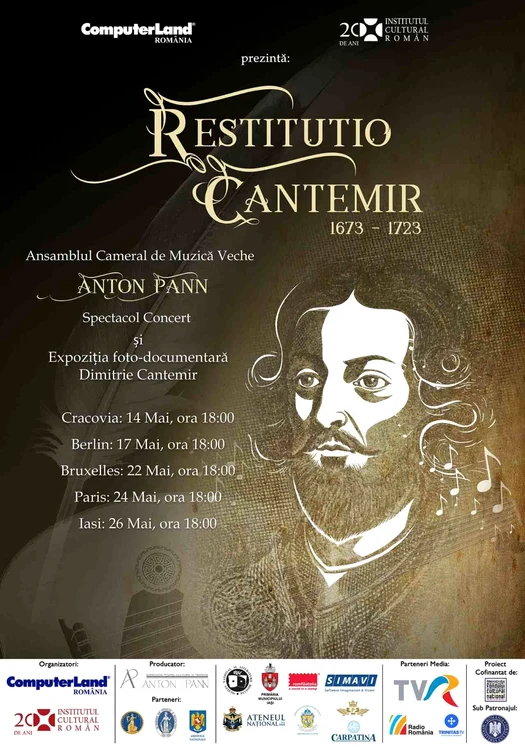 Proiectul RESTITUTIO CANTEMIR - 350 de ani de la nașterea lui Dimitrie Cantemir (foto: Arhivele Naționale ale României) 