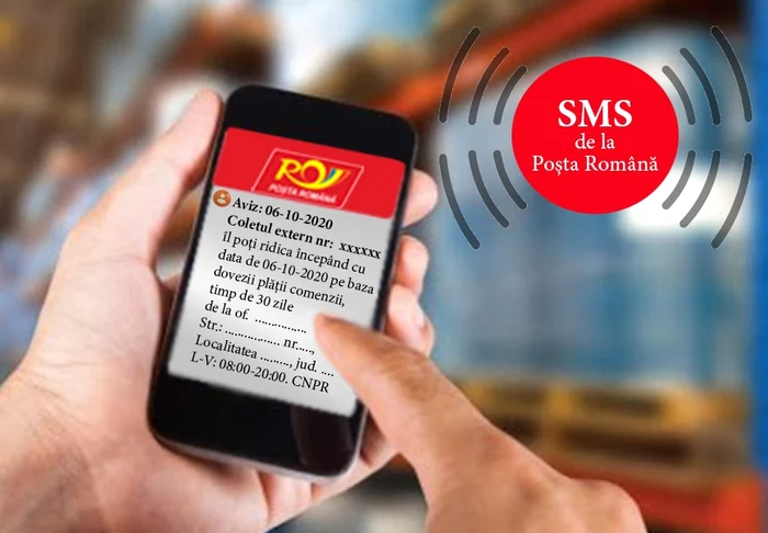 Poșta Română trimite alertă SMS, în loc de aviz scris, celor care au de primit colete din străinătateFoto: Poșta Română