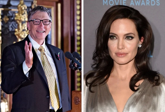 Bill Gates si Angelina Jolie FOTO newsmax.com