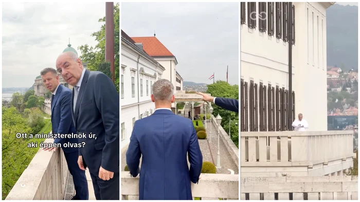 Imagini din videoclipul publicat de Peter Magyar. FOTO: captură video Facebook